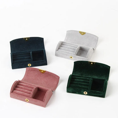 1 Piece Fashion Solid Color Claimond Veins Jewelry Boxes