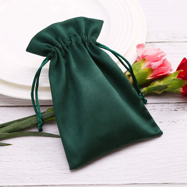 1 Piece Fashion Solid Color Cloth Drawstring Jewelry Packaging Bags