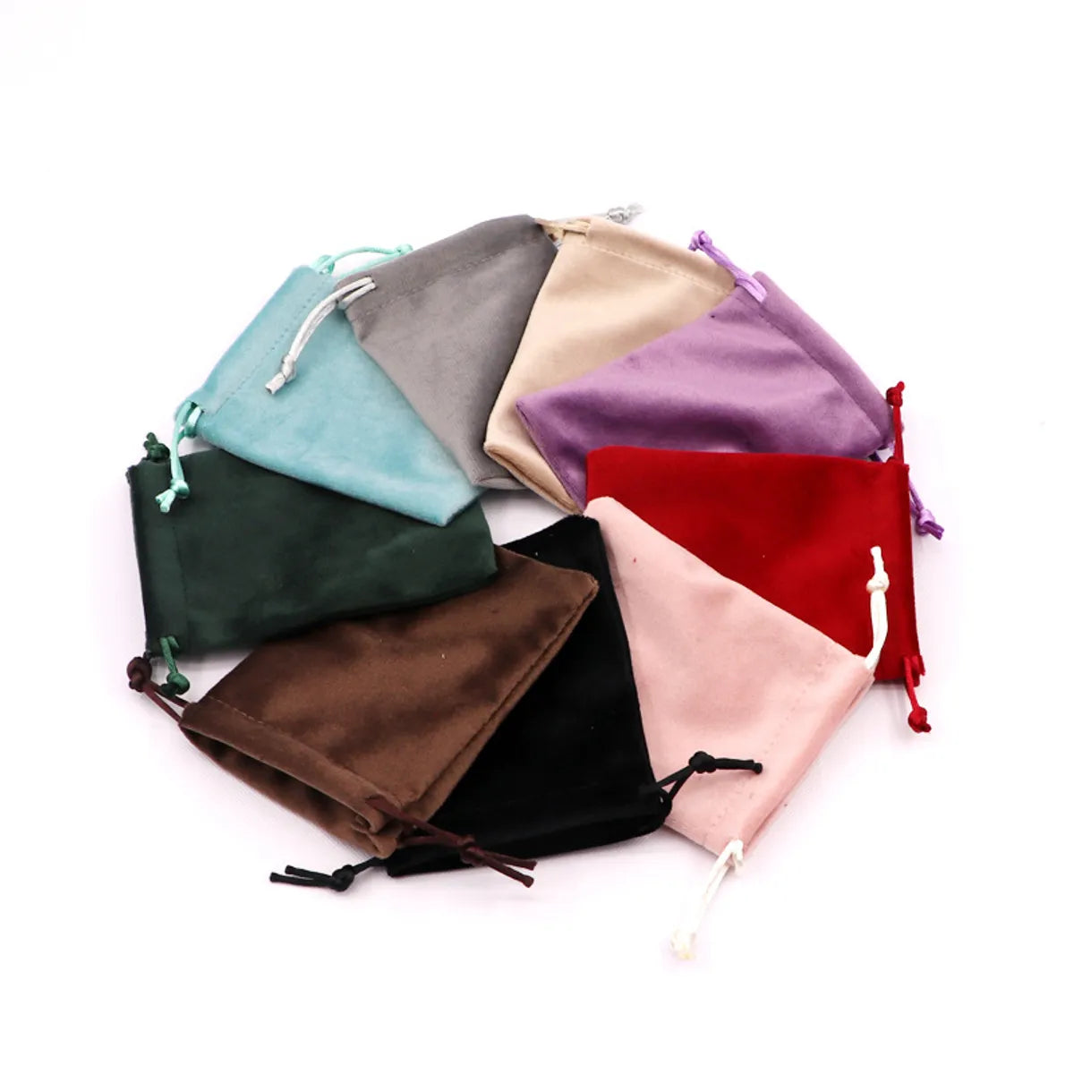 Fashion Solid Color Cloth Jewelry Packaging Bags