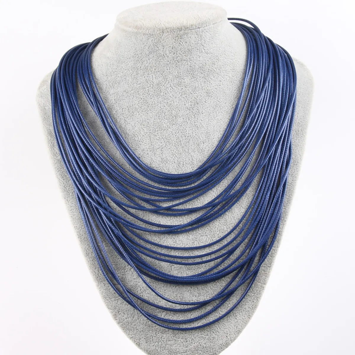 Fashion Solid Color Leather Rope Wholesale Necklace