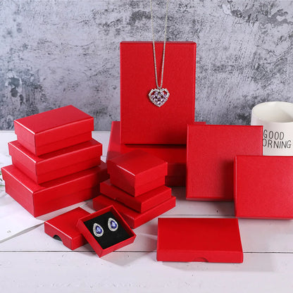 1 Piece Fashion Solid Color Paper Jewelry Boxes