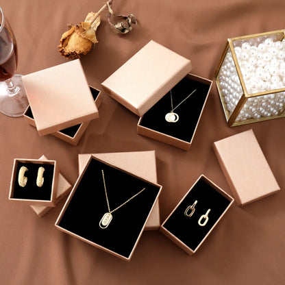 Fashion Solid Color Paper Jewelry Boxes