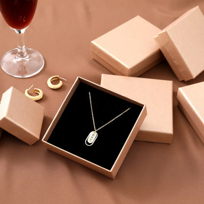 Fashion Solid Color Paper Jewelry Boxes