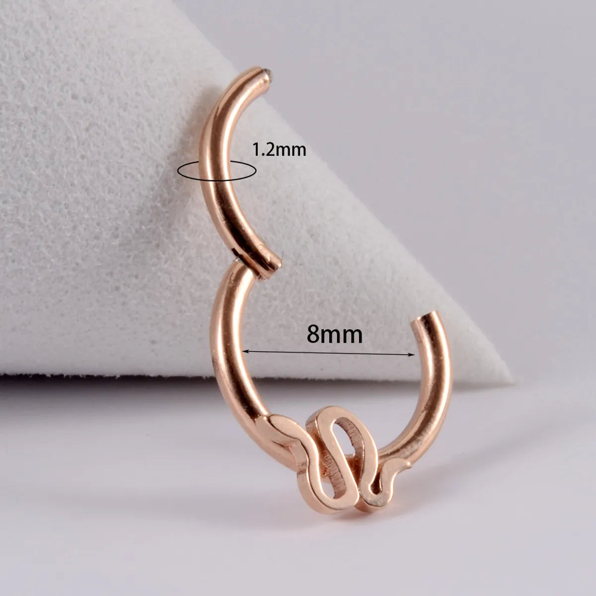 1 Piece Ear Cartilage Rings & Studs Fashion Solid Color 304 Stainless Steel G23 Titanium Stainless Steel Plating Inlay Synthetic Opal Rhinestones Zircon