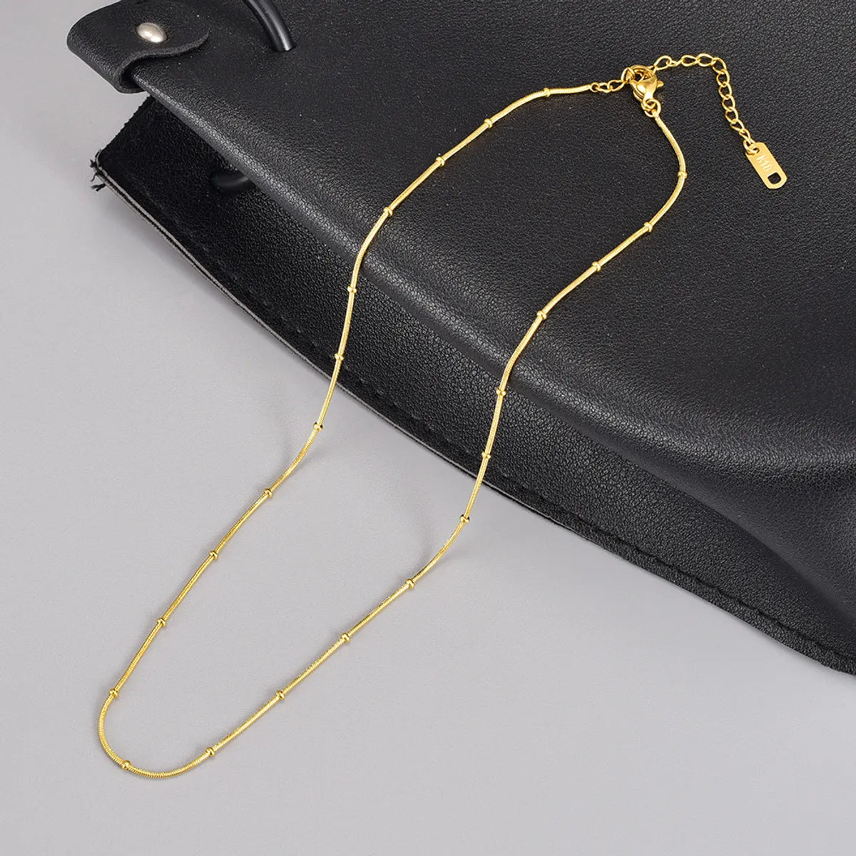 1 Piece Fashion Solid Color Stainless Steel Plating Necklace