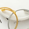 1 Piece Fashion Solid Color Stainless Steel Titanium Steel Plating Bangle