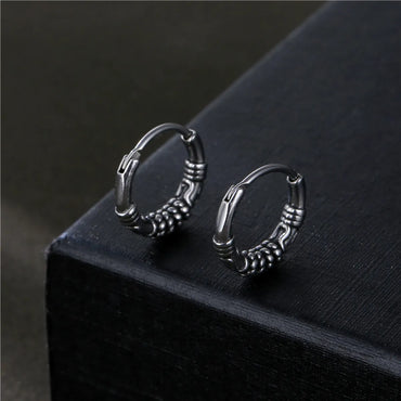 1 Piece Fashion Solid Color Titanium Steel Plating Men'S Earrings