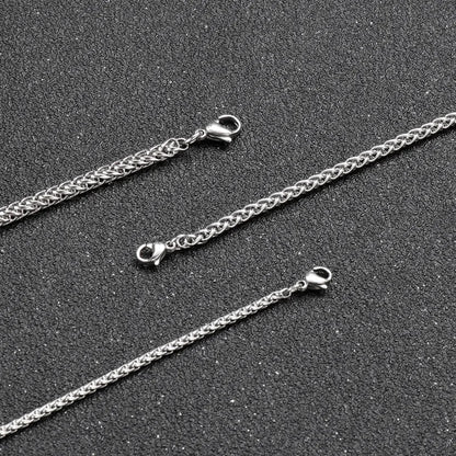 1 Piece Fashion Solid Color Titanium Steel Unisex Necklace