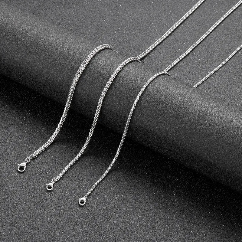 1 Piece Fashion Solid Color Titanium Steel Unisex Necklace