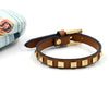 1 Piece Fashion Square Pu Leather  Women'S Bangle