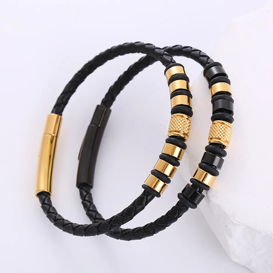 Fashion Stainless Steel Handmade Men'S Bracelets