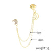 1 Piece Fashion Star Moon Heart Shape Alloy Plating Inlay Zircon Women'S Ear Clips