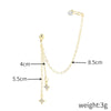 1 Piece Fashion Star Moon Heart Shape Alloy Plating Inlay Zircon Women'S Ear Clips