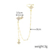 1 Piece Fashion Star Moon Heart Shape Alloy Plating Inlay Zircon Women'S Ear Clips