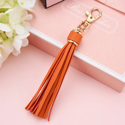 1 Piece Fashion Tassel Pu Leather Women'S Keychain