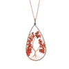1 Piece Fashion Tree Natural Stone Crystal Handmade Pendant Necklace