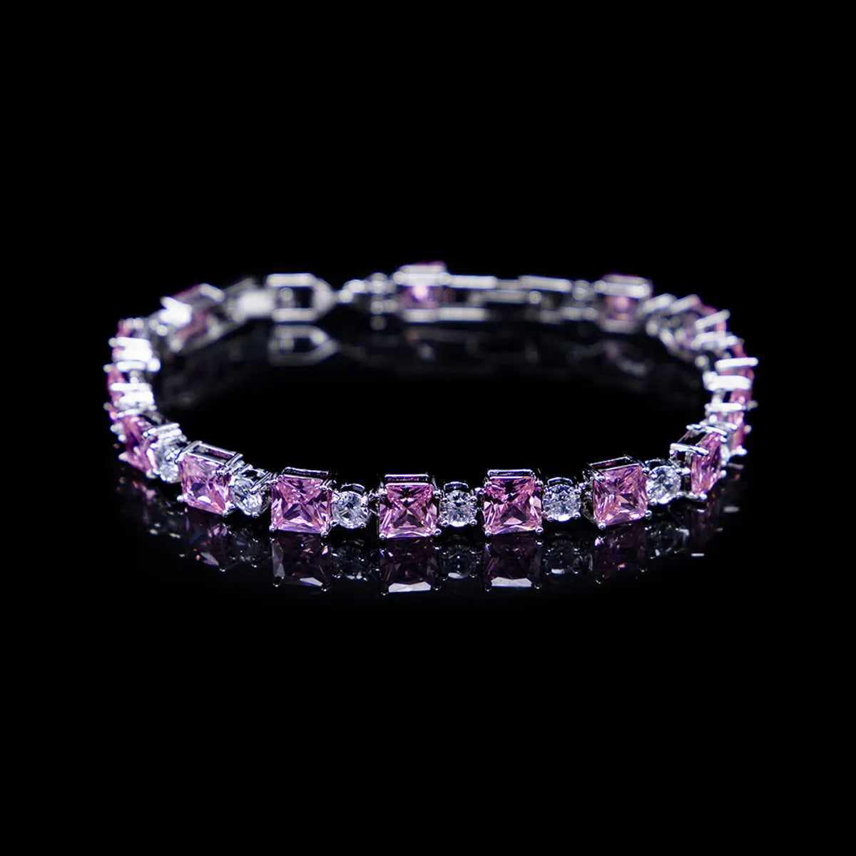 1 Piece Fashion Water Droplets Copper Inlay Zircon Bracelets