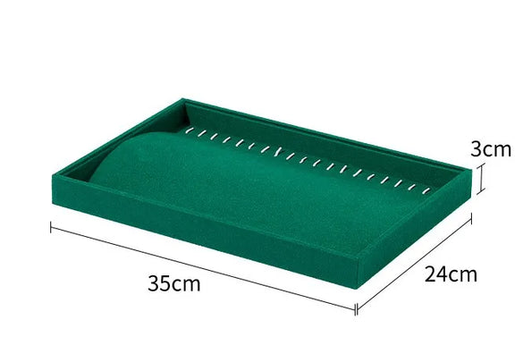 1 Piece Flannel Simple Style Classic Style Solid Color Jewelry Rack