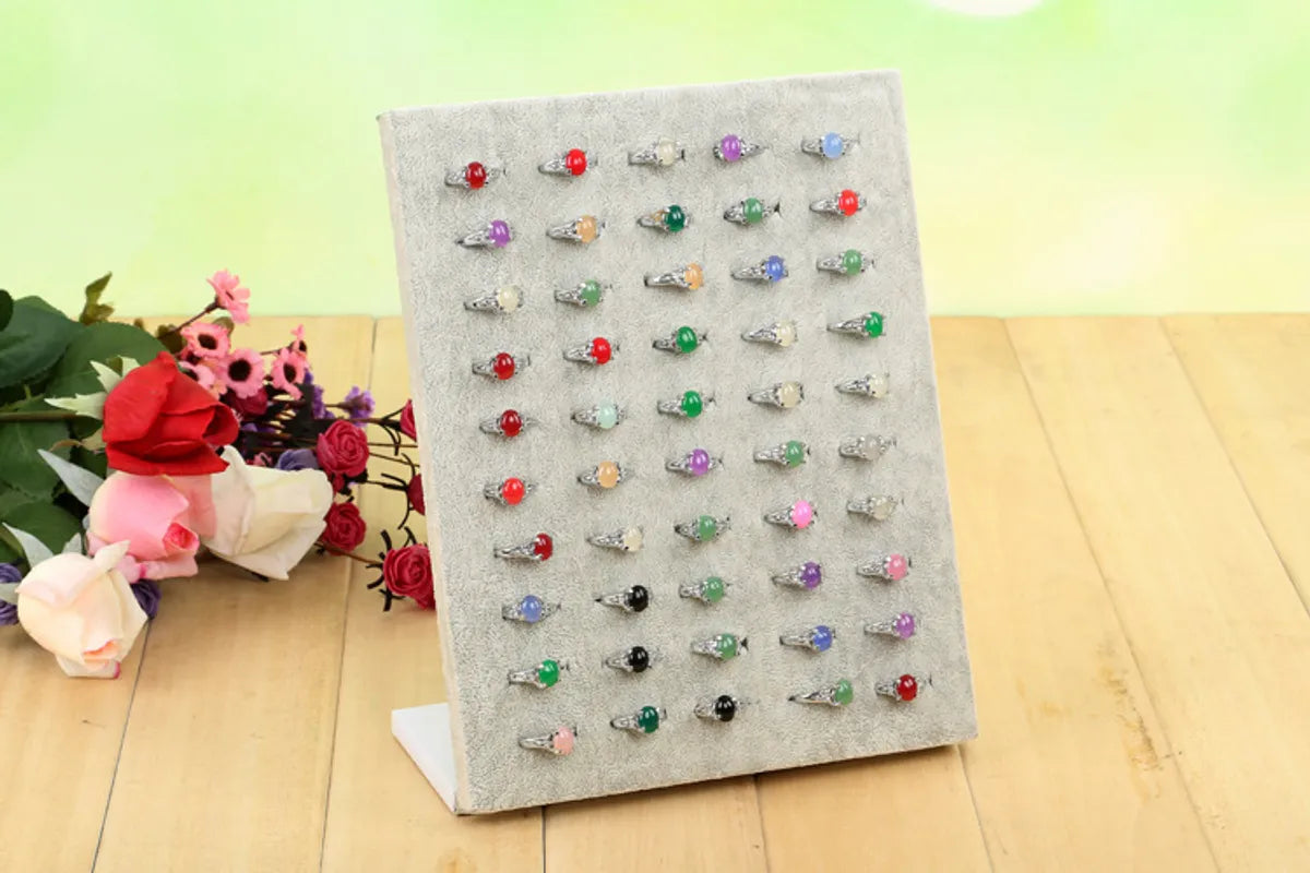 1 Piece Flannel Simple Style L Shape Jewelry Rack