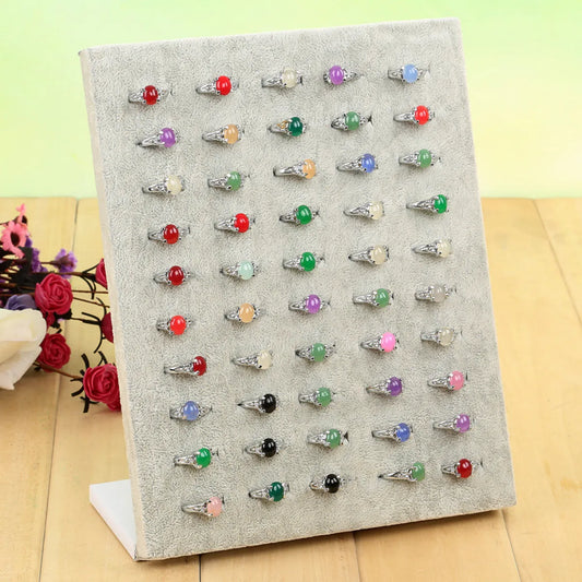 1 Piece Flannel Simple Style L Shape Jewelry Rack