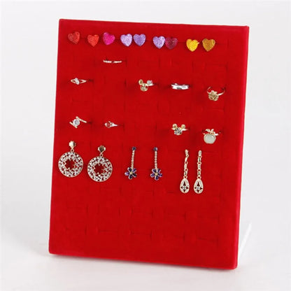 1 Piece Flannel Simple Style L Shape Jewelry Rack