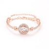 1 Piece Glam Round Alloy Plating Inlay Artificial Diamond Women'S Bangle