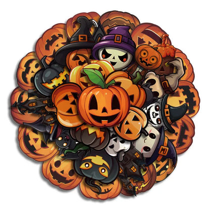 1 Piece Halloween Pattern Pumpkin Party Halloween Stickers Cute Stickers