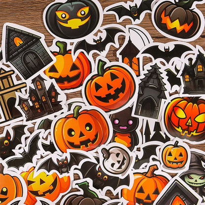 1 Piece Halloween Pattern Pumpkin Party Halloween Stickers Cute Stickers