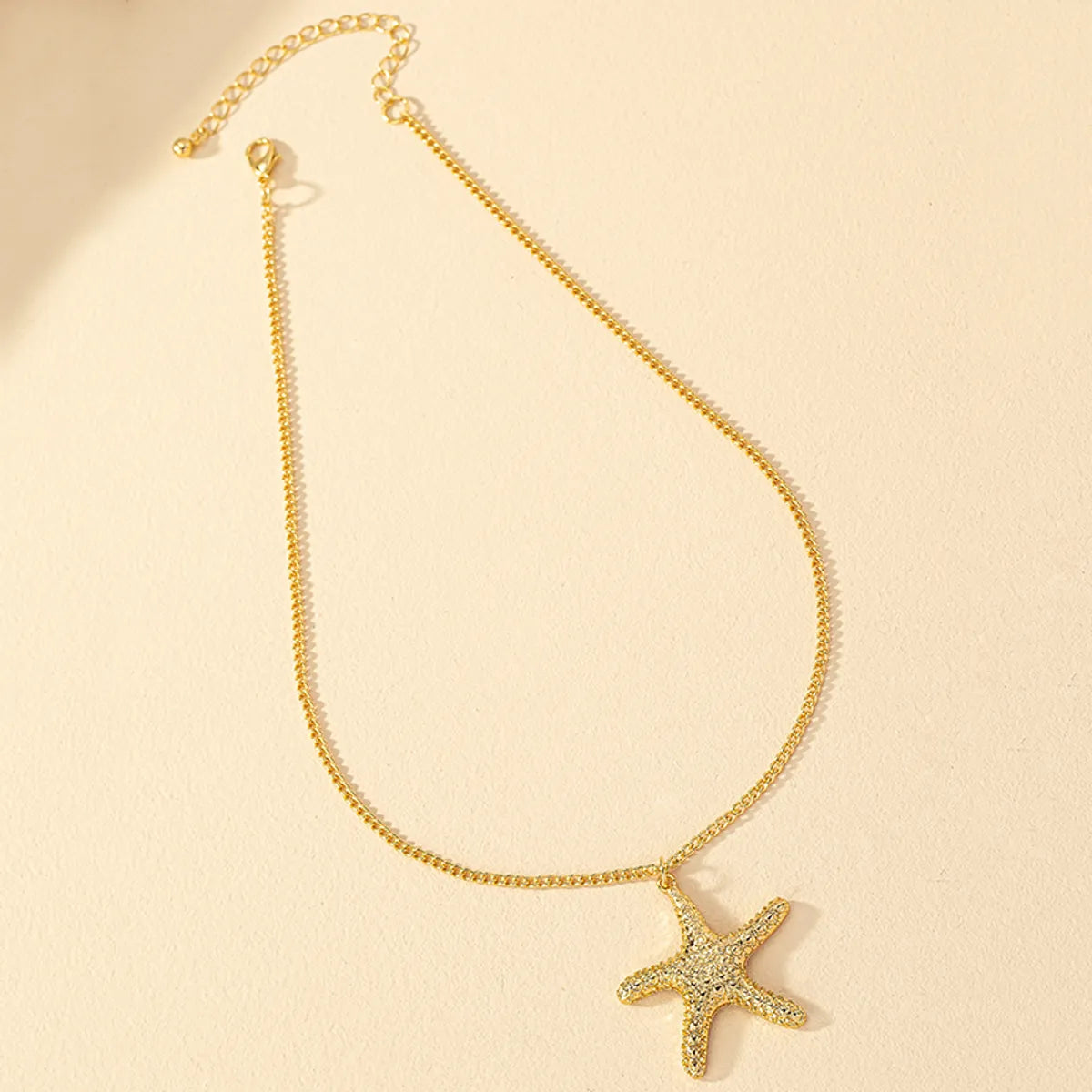 1 Piece Hawaiian Starfish Alloy Plating Women'S Pendant Necklace