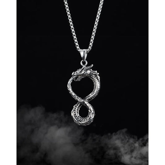 1 Piece Hip-Hop Animal Dragon Stainless Steel Men'S Necklace