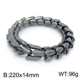 1 Piece Hip-Hop Animal Dragon Titanium Steel Bracelets