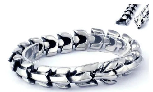 1 Piece Hip-Hop Animal Dragon Titanium Steel Bracelets