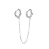 1 Piece Hip-hop Chain Alloy Plating Women's Drop Earrings