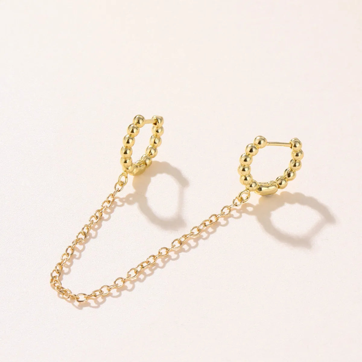 1 Piece Hip-hop Chain Alloy Plating Women's Drop Earrings