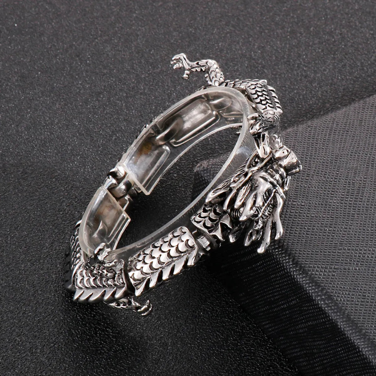 1 Piece Hip-hop Dragon Titanium Steel Bangle