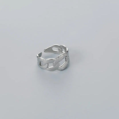 1 Piece Hip-Hop Geometric Stainless Steel Open Ring