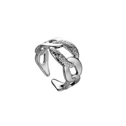 1 Piece Hip-Hop Geometric Stainless Steel Open Ring