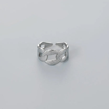 1 Piece Hip-Hop Geometric Stainless Steel Open Ring