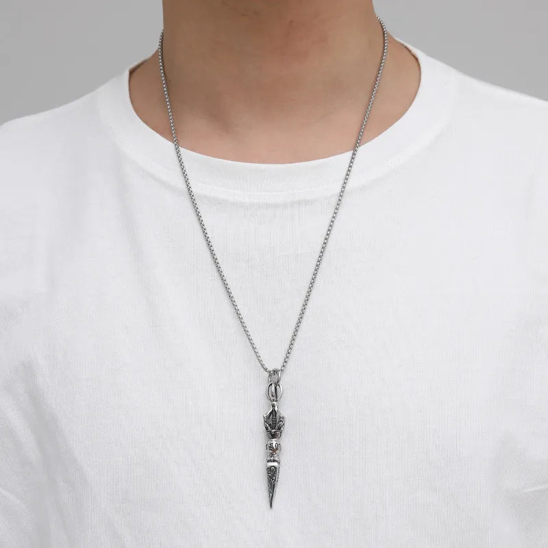 1 Piece Hip-Hop Geometric Stainless Steel Pendant Necklace