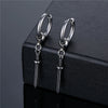 1 Piece Hip-Hop Geometric Titanium Steel Plating Men'S Drop Earrings