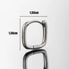 1 Piece Hip-Hop Retro Classic Style Geometric Solid Color 316 Stainless Steel  Earrings