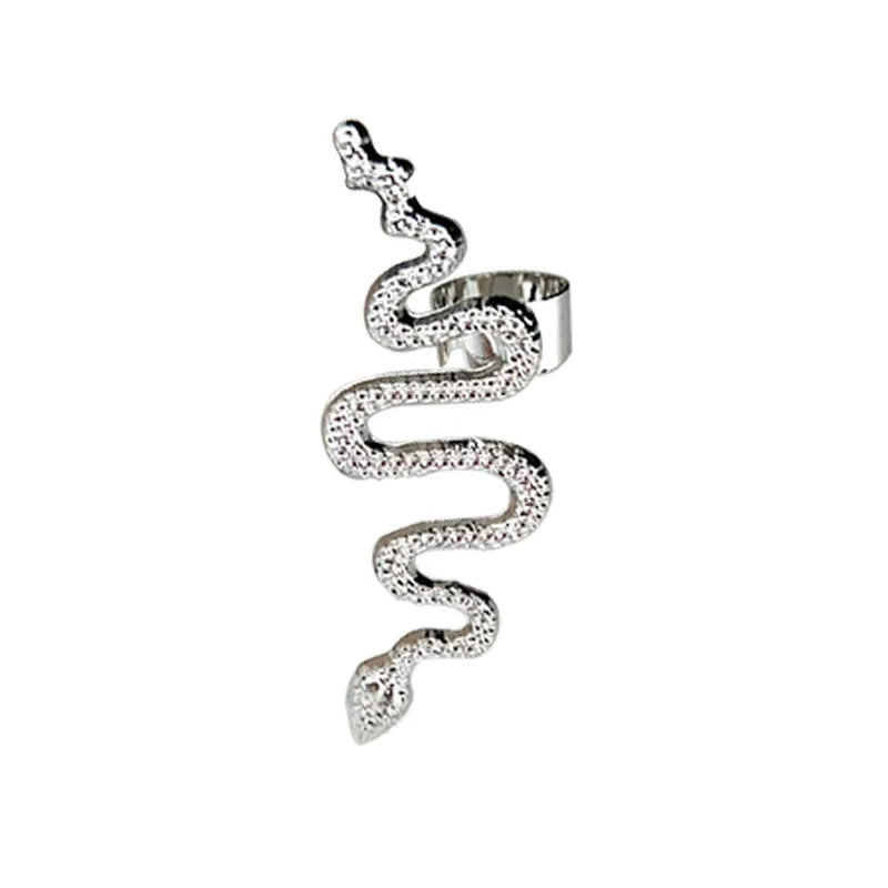 1 Piece Hip-Hop Retro Snake Plating Alloy Ear Cuffs