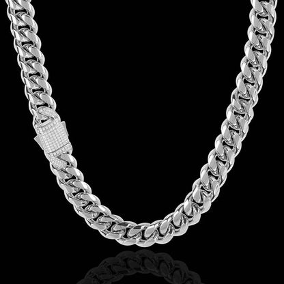 1 Piece Hip-Hop Solid Color Stainless Steel Plating Necklace