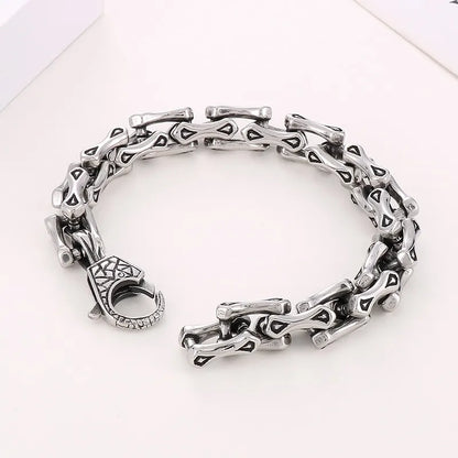 1 Piece Hip-Hop Splicing Titanium Steel Bracelets