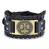 1 Piece Hip-Hop Totem Letter Alloy Leather Unisex Bangle