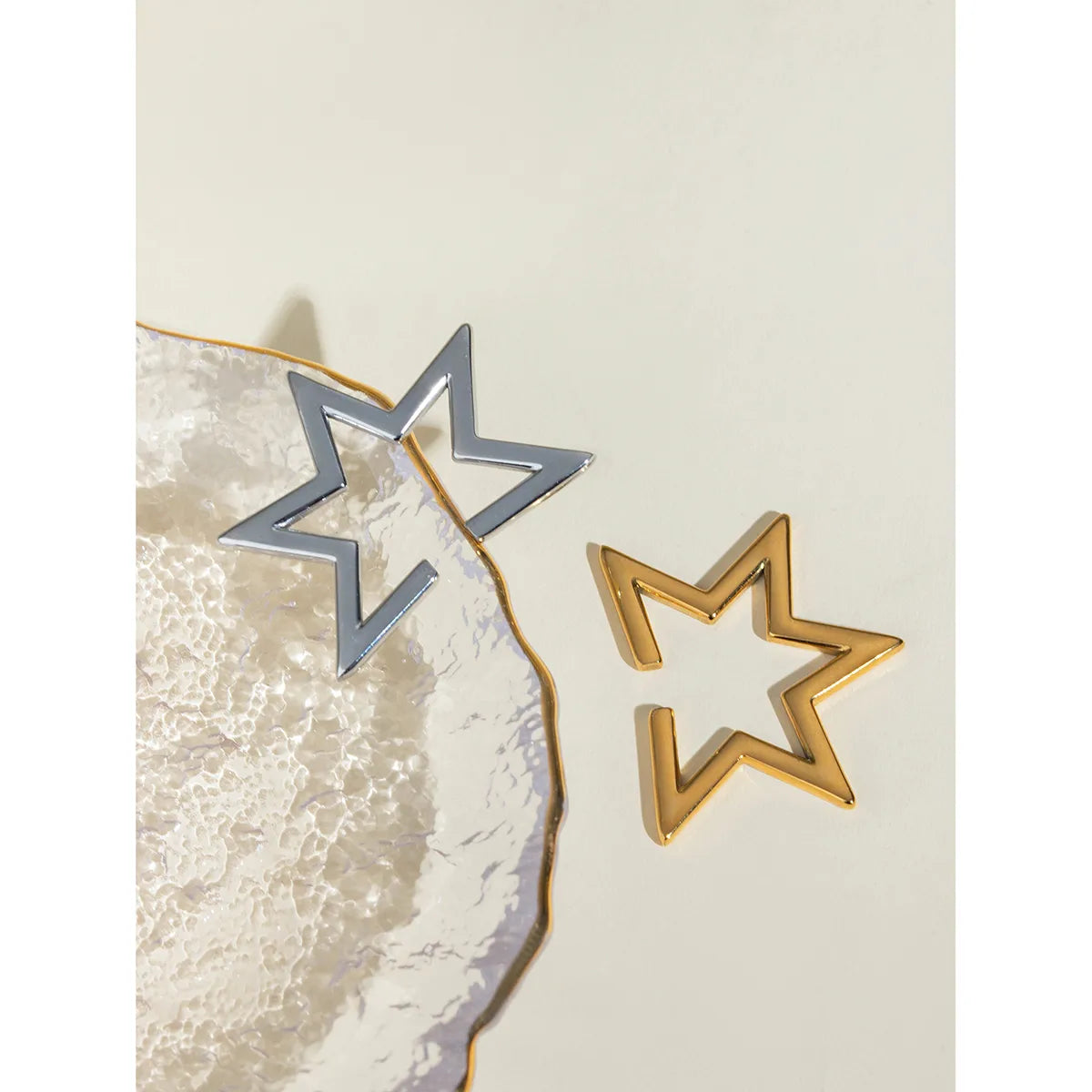 1 Piece IG Style Casual Star 304 Stainless Steel 18K Gold Plated Ear Cuffs