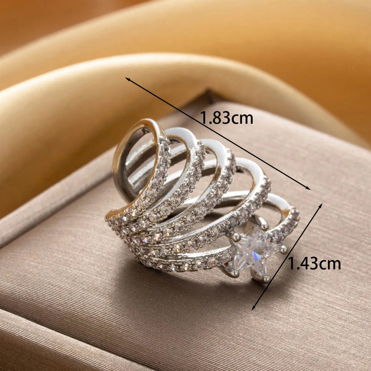 1 Piece IG Style Cross Star Whale Inlay Stainless Steel Copper Zircon Ear Studs