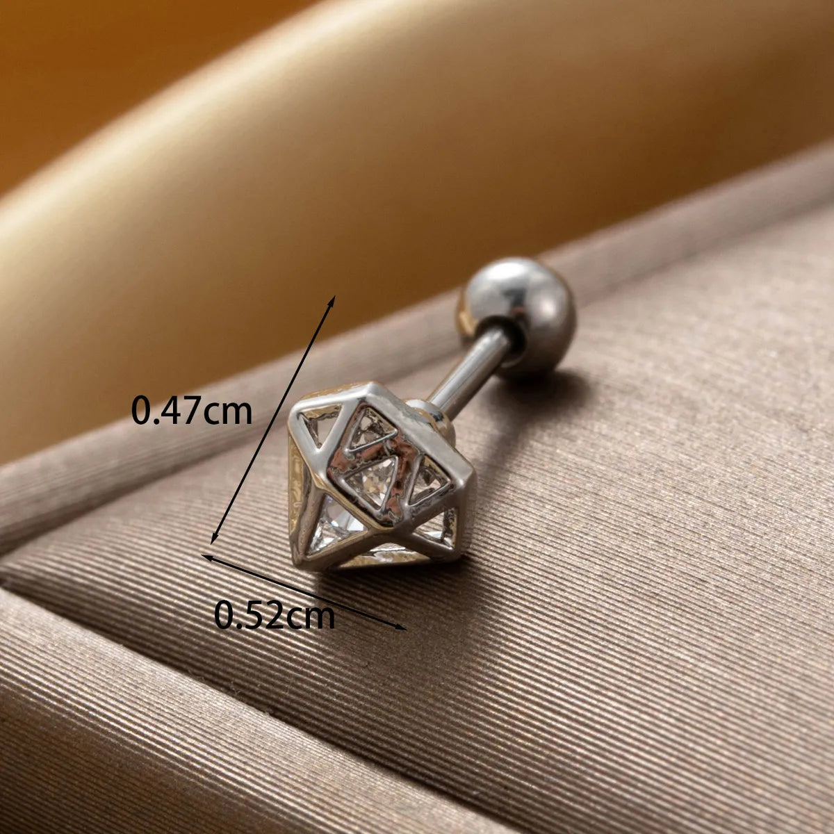 1 Piece Ig Style French Style Simple Style Cross Round Inlay Copper Zircon Drop Earrings Ear Studs