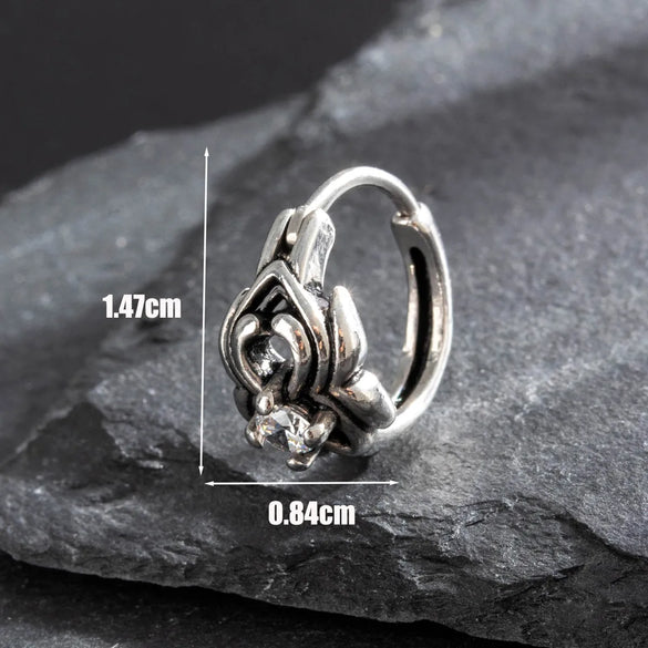 1 Piece IG Style Vintage Style Simple Style Round Chain 316 Stainless Steel  Earrings