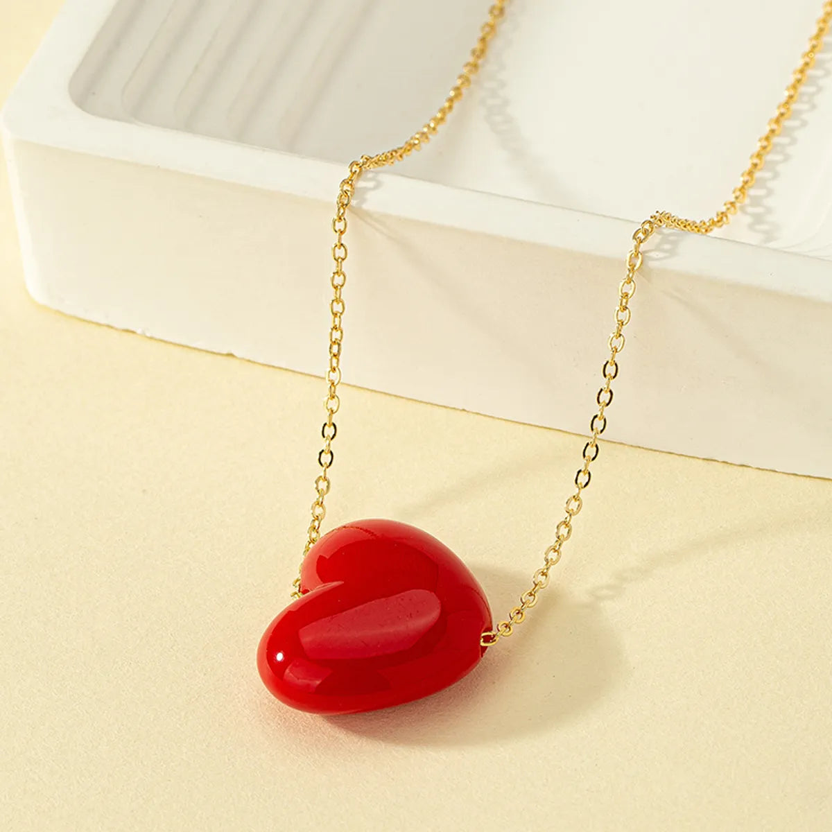 1 Piece Ins Style Heart Shape Alloy Plating Women's Pendant Necklace